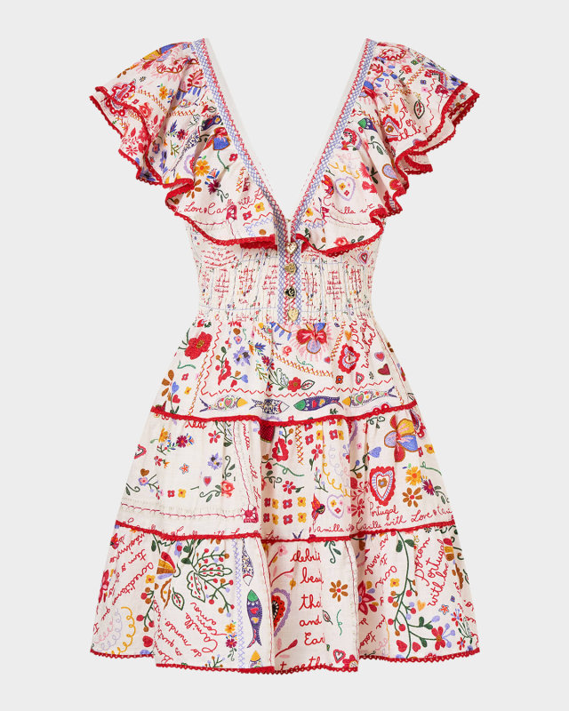 A Kitsch in Time Tiered Mini Dress